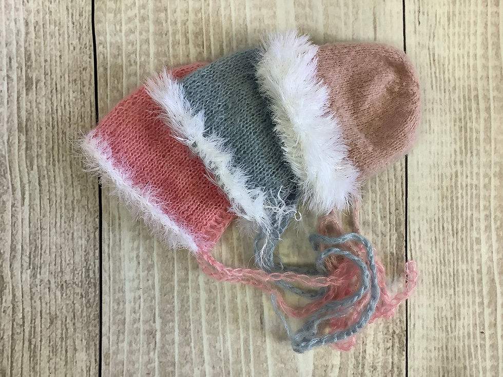 サムネイル： Newborn Bonnet・温もりボンネット＃L