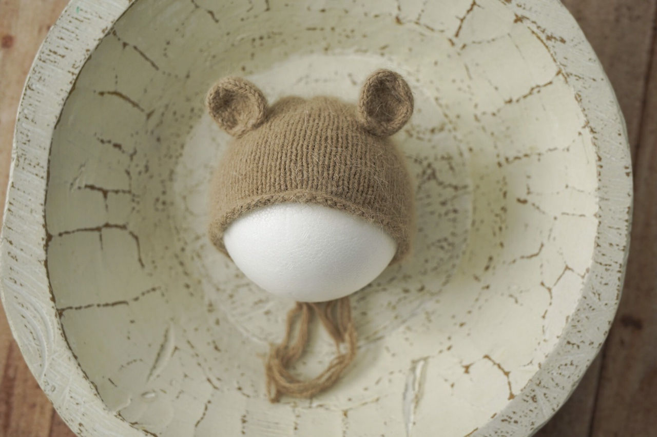 Newborn Bonnet・ボンネット帽子＃A