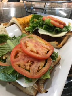 Lettuce, Tomato and Beef Burger