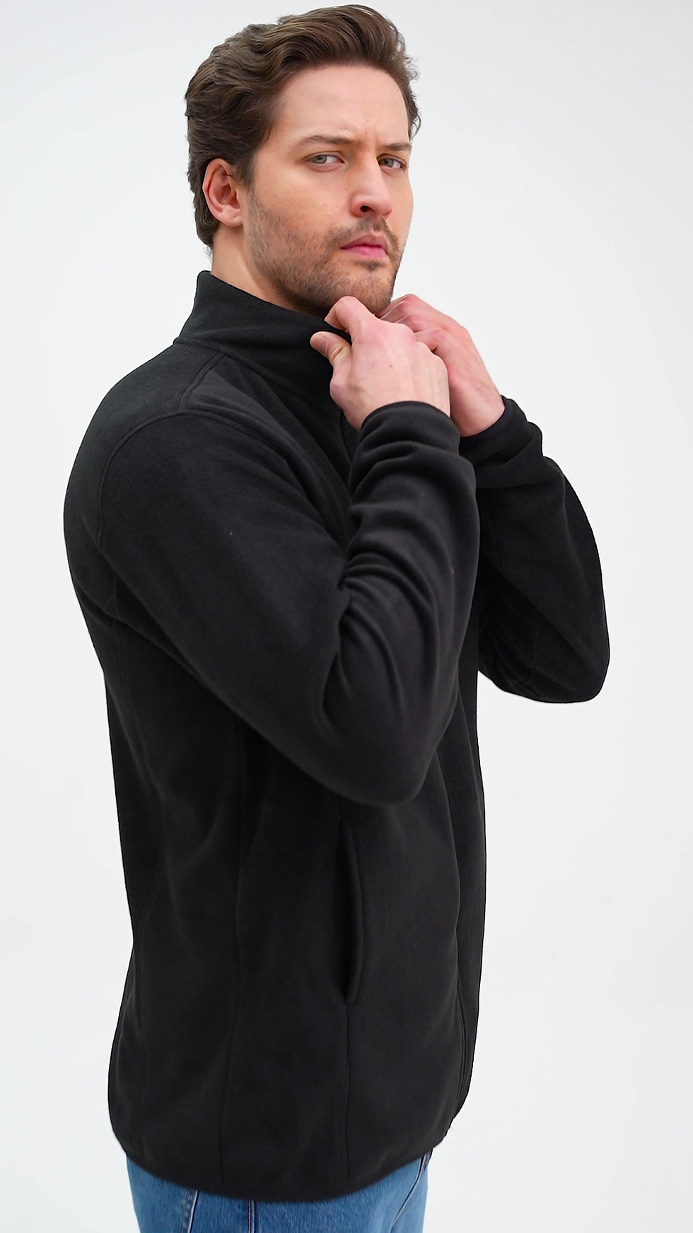 Küçük resim: Erkek Polar Ceket Sweatshirt