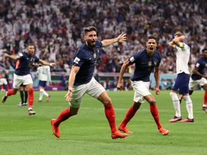 Francia se mete a semifinales derrotando a Inglaterra con gol de Giroud