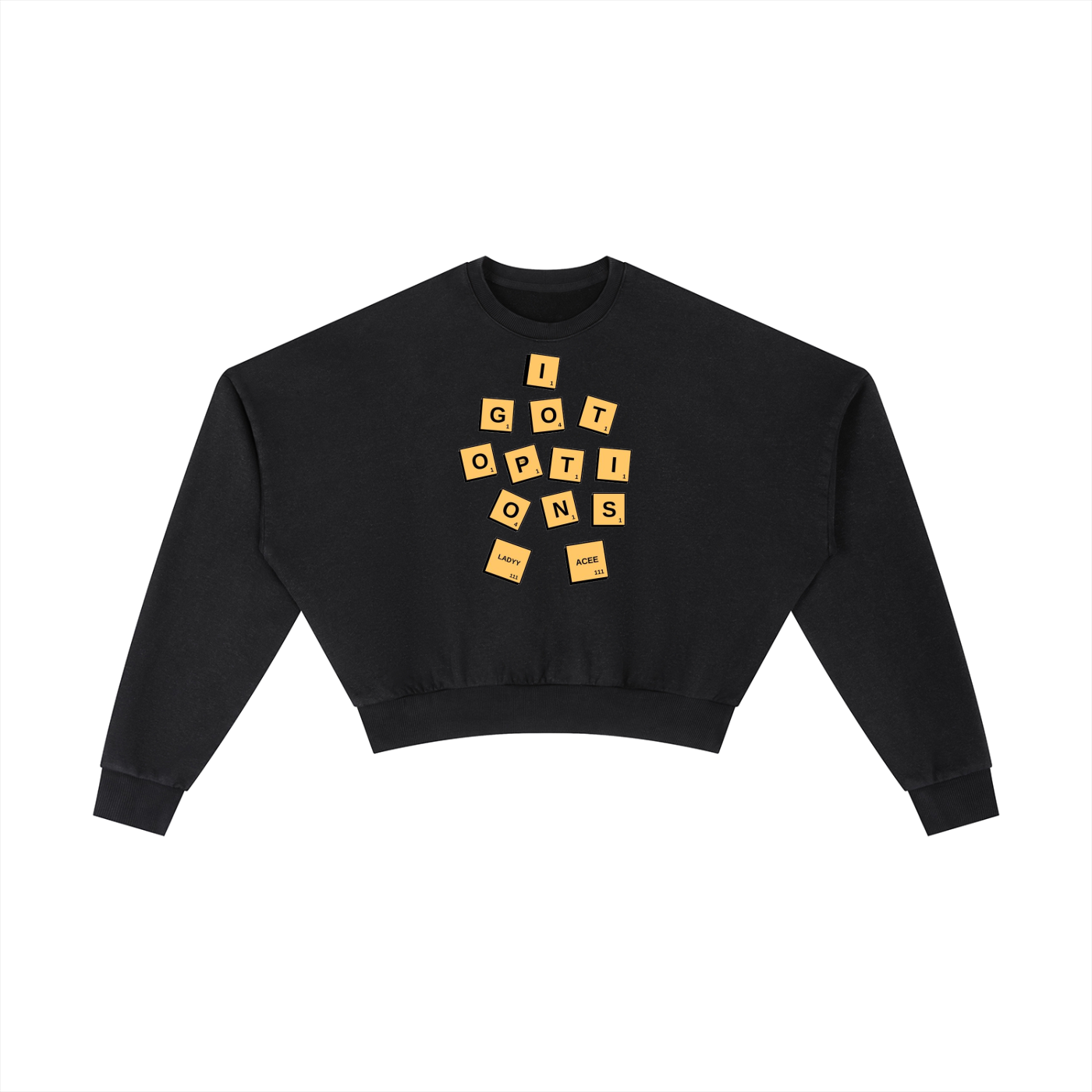 Options cropped sweater