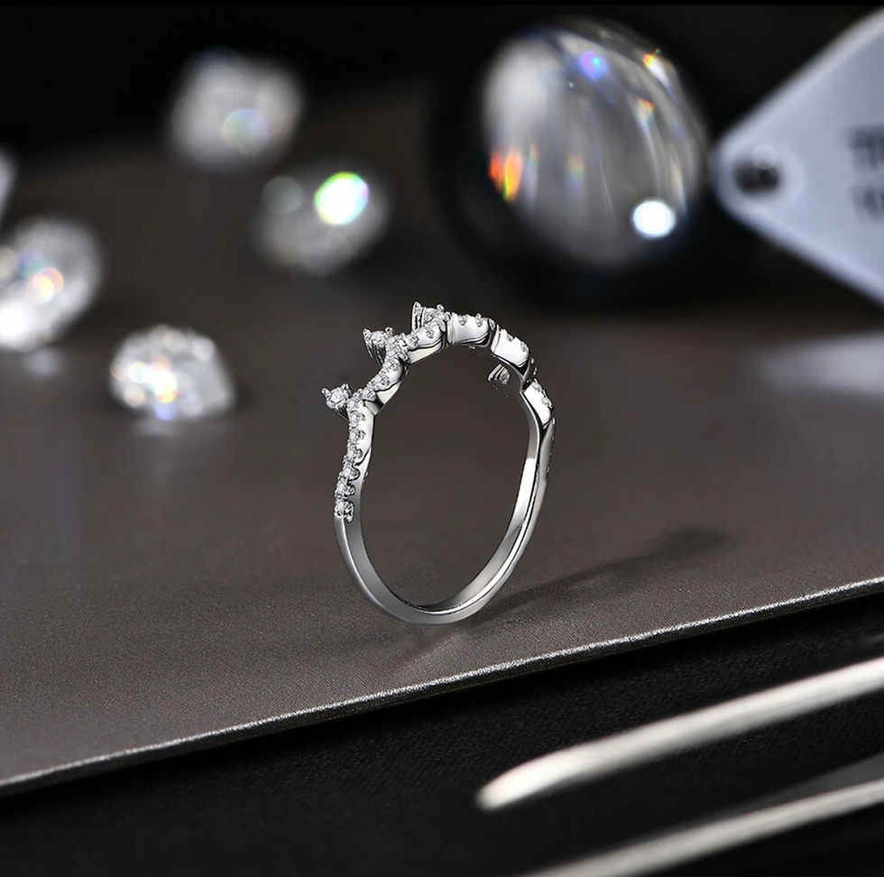 Thumbnail: Crown Silver Cut Ring