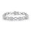 Thumbnail: Marquise Bracelet Rub Over Style In 925 Sterling Silver