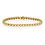 Thumbnail: 1ct Circular Tennis Bracelet Rub Over Style In Gold