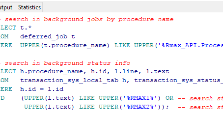 How to find Background Job in IFS
