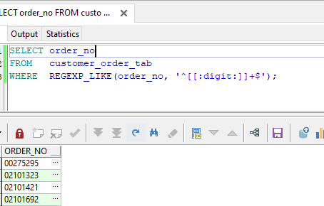 How to Select only NUMBER values in SELECT statement