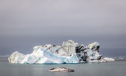Glacial Break Floats to Sea