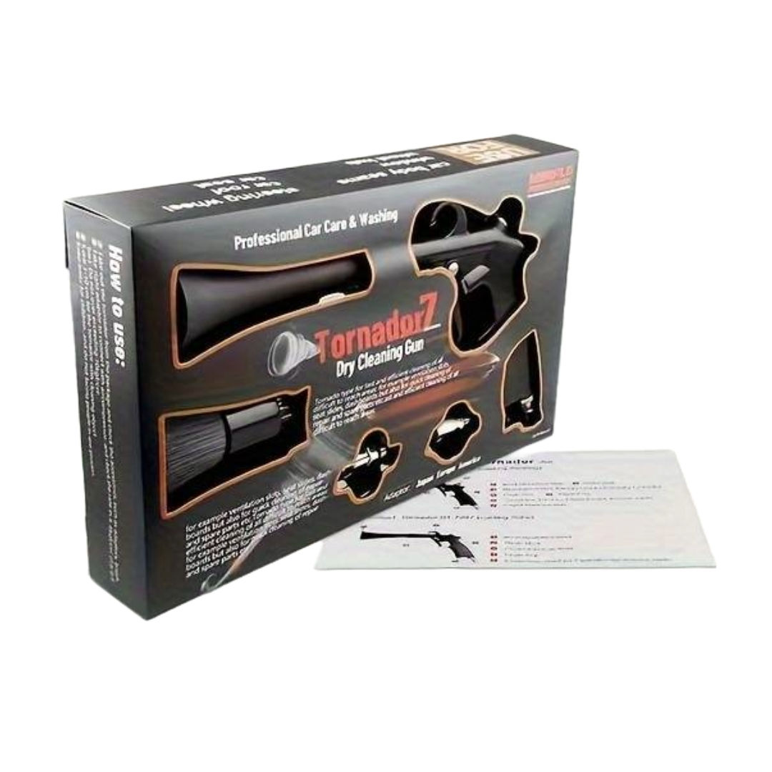 Tornado Car Cleaning Gun with 3 Nozzle Attachments
