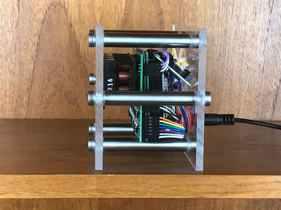 Thumbnail: Flip Digit Clock in Small Acrylic Case 000415