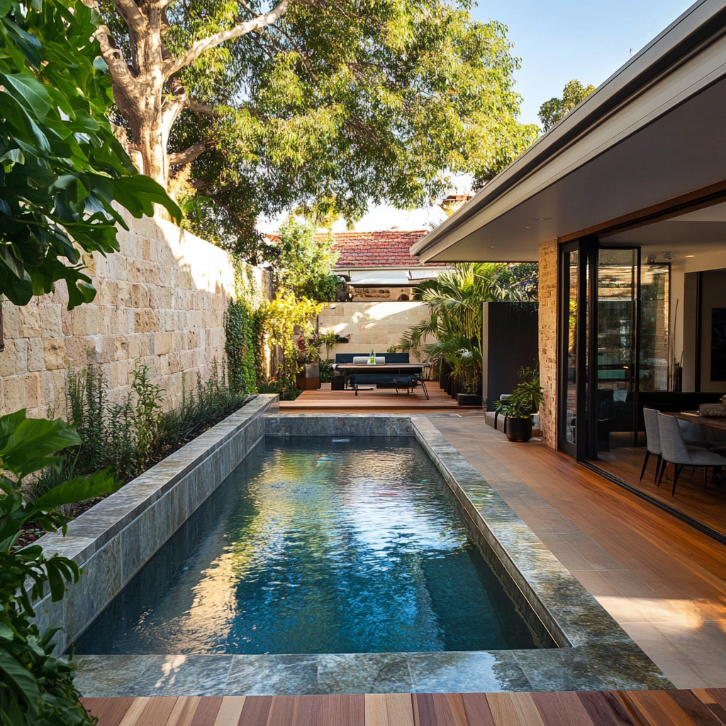 small concrete plunge pool sunshine coast, brisbane, gold coast, toowoomba,