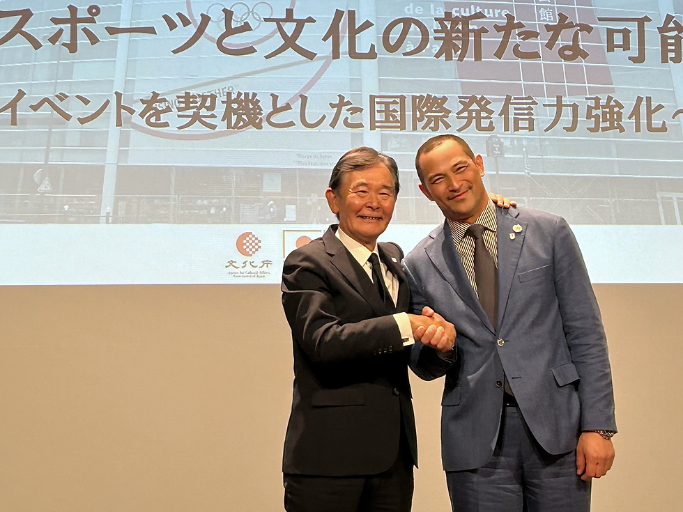 パリオリンピック JOC「TEAM JAPAN HOUSE」トークセッション 文化庁長官 都倉俊一氏 スポーツ庁長官 室伏広治氏 イマジンワンワールド代表理事手嶋信道