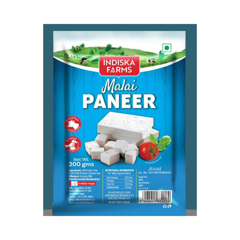 INDISKA FARMS Malai Paneer | 200g