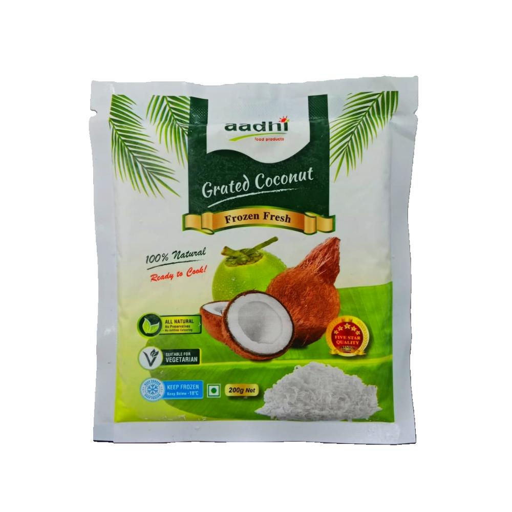 Aadhi Grated Coconut(frozen) | 200g