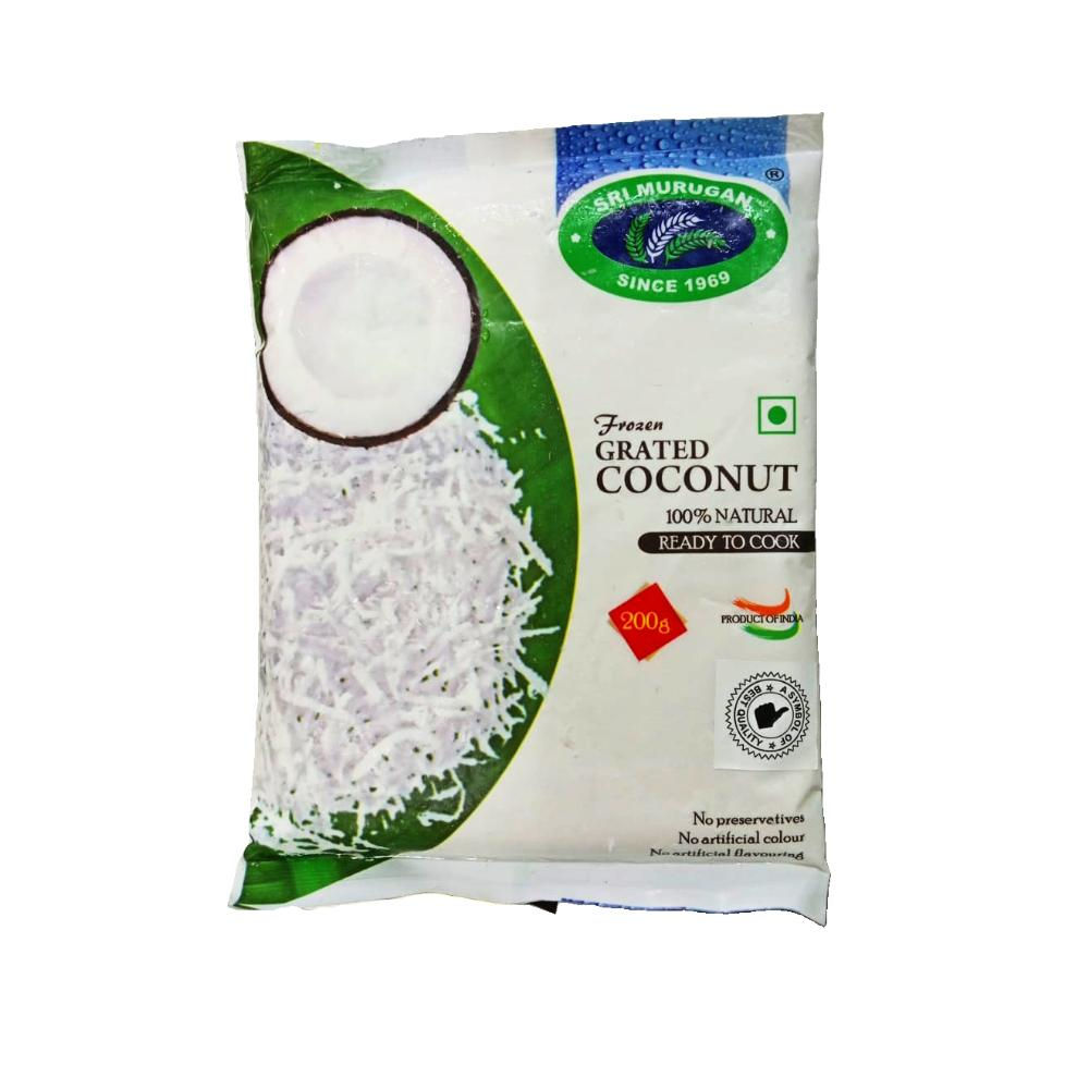 Sri Murugan Grated Coconut(frozen) | 200g