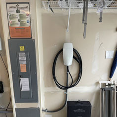 Wall-mounted Electric Car Charger Unit Wiring