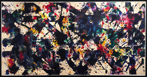 Acrylic on rice paper mounted by artist to canvas