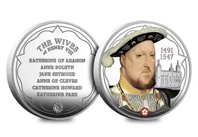 Thumbnail: 2024 Guernsey King Henry VIII & His Wives 50p six coin set