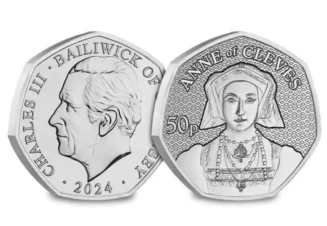Thumbnail: 2024 Guernsey King Henry VIII & His Wives 50p six coin set