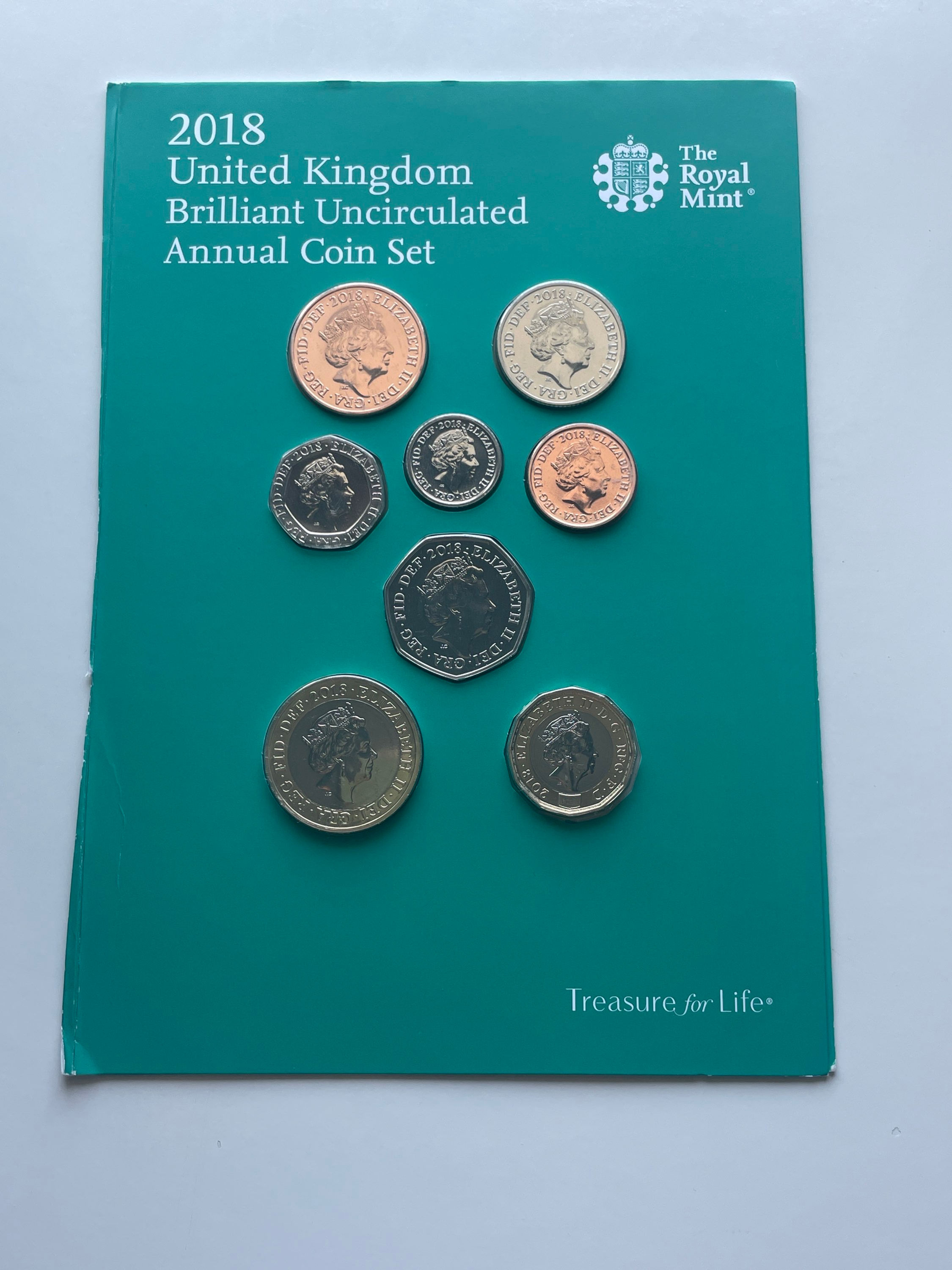 2018 Royal Mint Annual Definitive Coin Set of 8