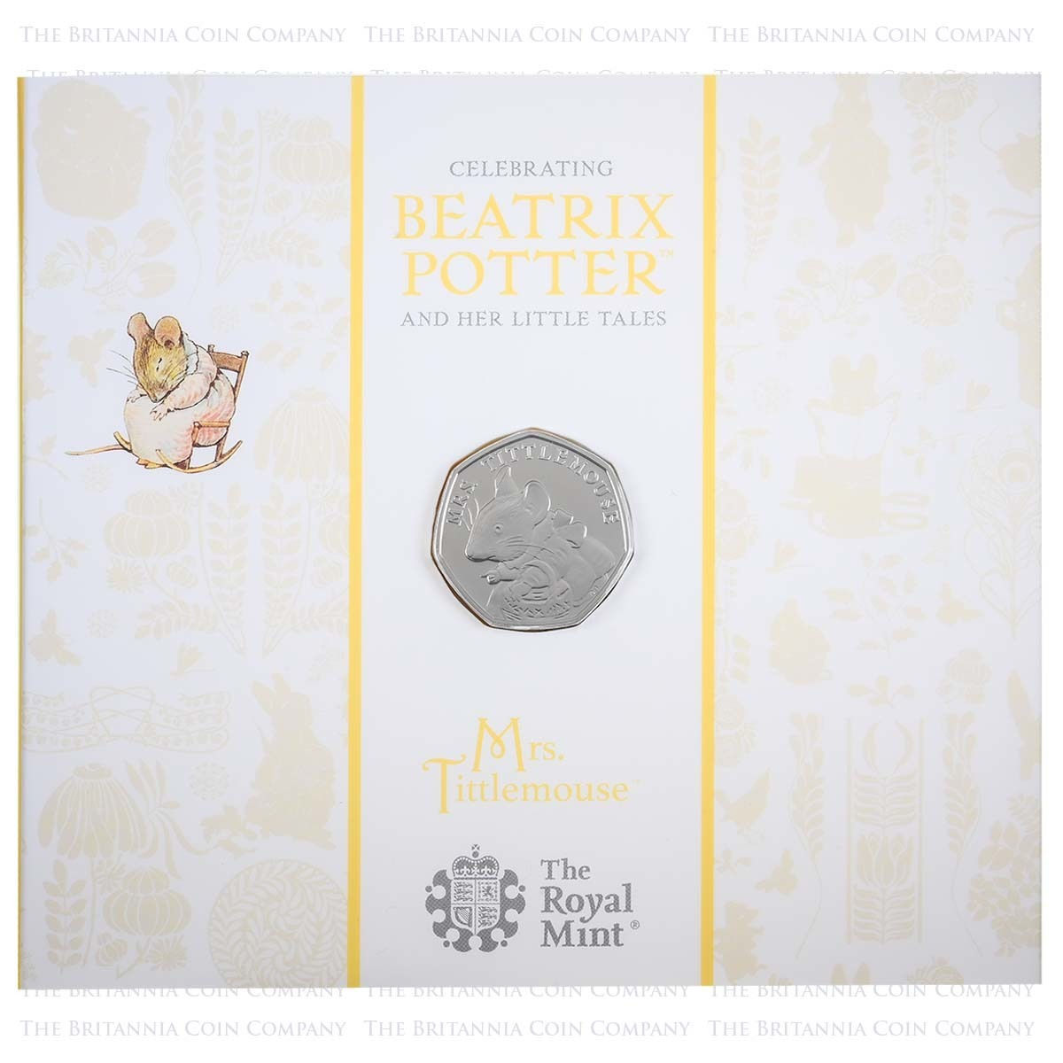 2018 Mrs Tittlemouse 50p - Royal Mint Pack