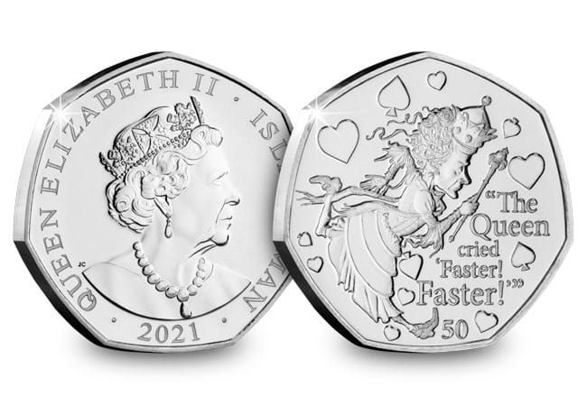 Miniaturbild: 2021 Isle of Man Alice Through the Looking Glass 50p (Five Coin Set)