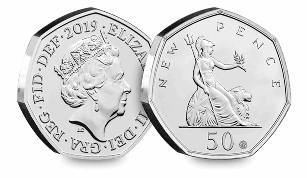 Miniatura: 2019 Britannia New Pence 50p Set of Two
