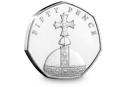 Miniaturbild: 2018 Isle of Man Sapphire Coronation 50p set of 5