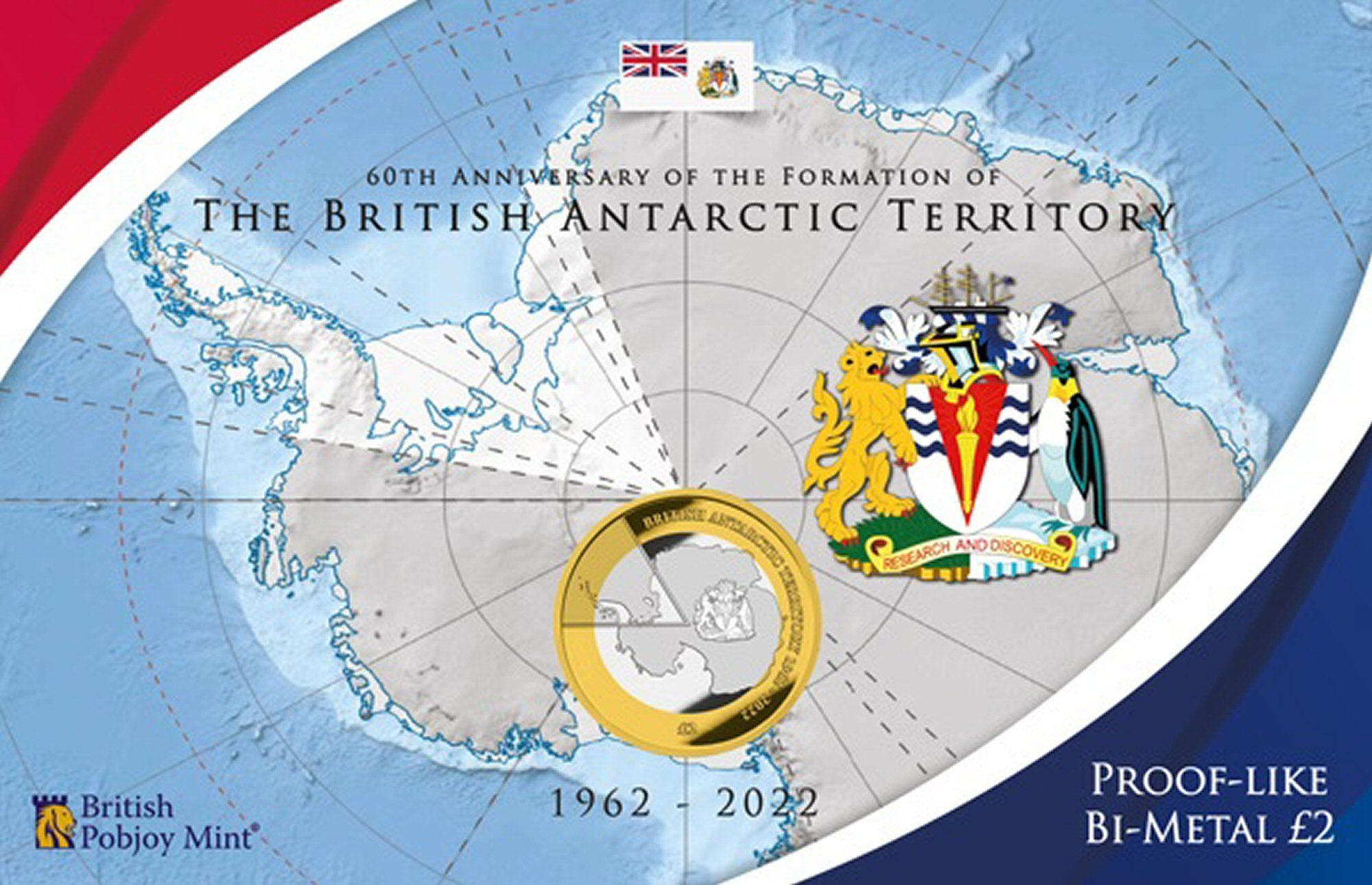2022 British Antarctic Territory: 60 Years of the Formation of the Territory £2