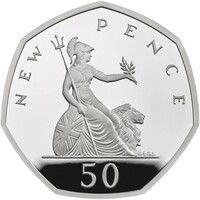 Thumbnail: 2019 Britannia New Pence 50p Set of Two