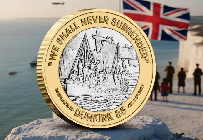 Miniatura: 2025 Jersey 80th Anniversary of Dunkirk £2 Set of 4