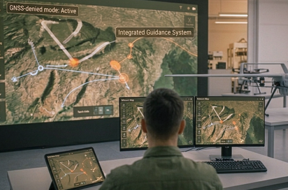 Visual representation of a full-spectrum AI ecosystem, illustrating how Trident combines detection, navigation, guidance, and autonomous mission capabilities in one integrated system.