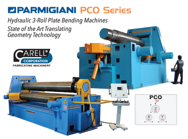 PCO Series Hydraulic 3-Roll Plate Bending Machines