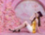 Graduation Floral Pink Arches Backdrop Photography Session Photo - Indoor Photography Stud