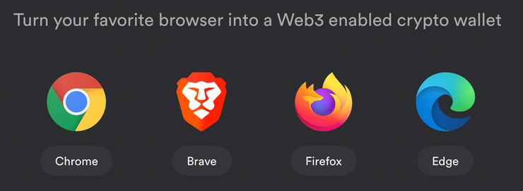 Navigateur gérant l'extension Phantom