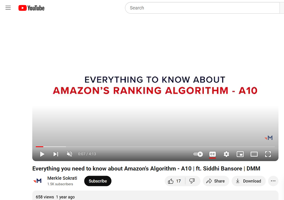 amazon ranking algorithm