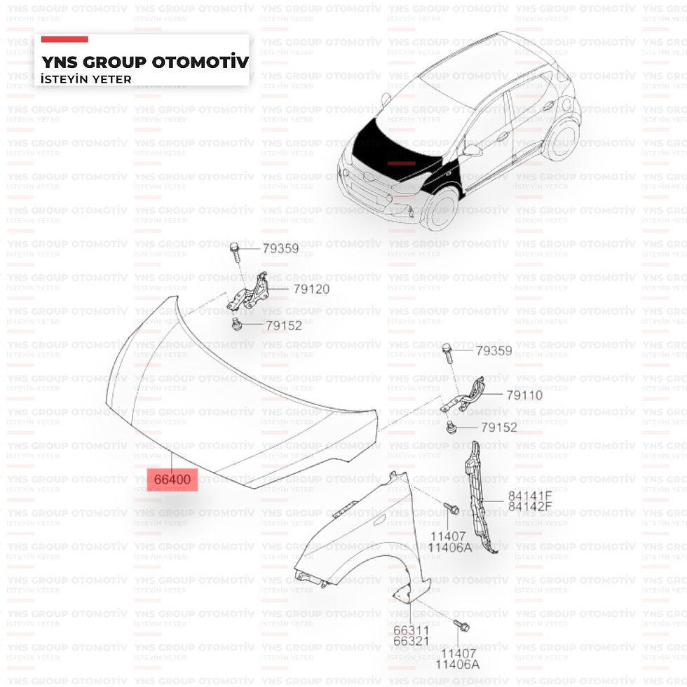Hyundai I10 13-19 Ön Motor Kaputu Hmc Orjinal - 66400b9000