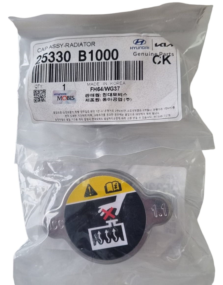 Hyundai Kia İ10 İ20 İ30 Kona Elantra Bayon Ceed Radyatör Kapağı 1.1 Orjinal