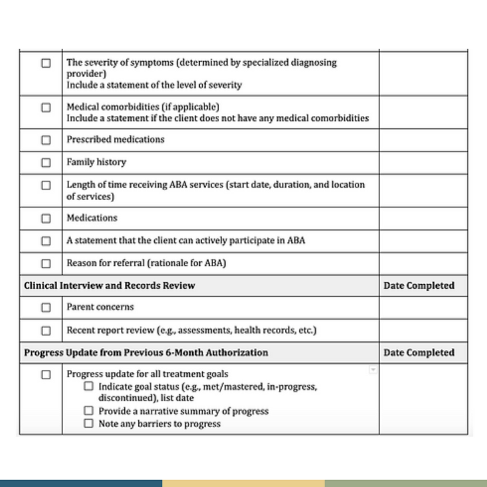Thumbnail: 6-Month ABA Reassessment Report and Treatment Plan Resource Bundle