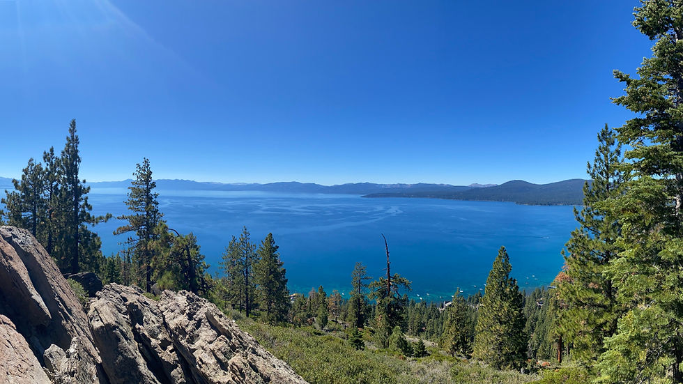 view of lake tahoe from Kings Beach