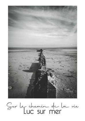 affiche Luc sur Mer, affiche normandie, affiche Calvados, jetée Luc sur Mer, vigie Luc sur mer