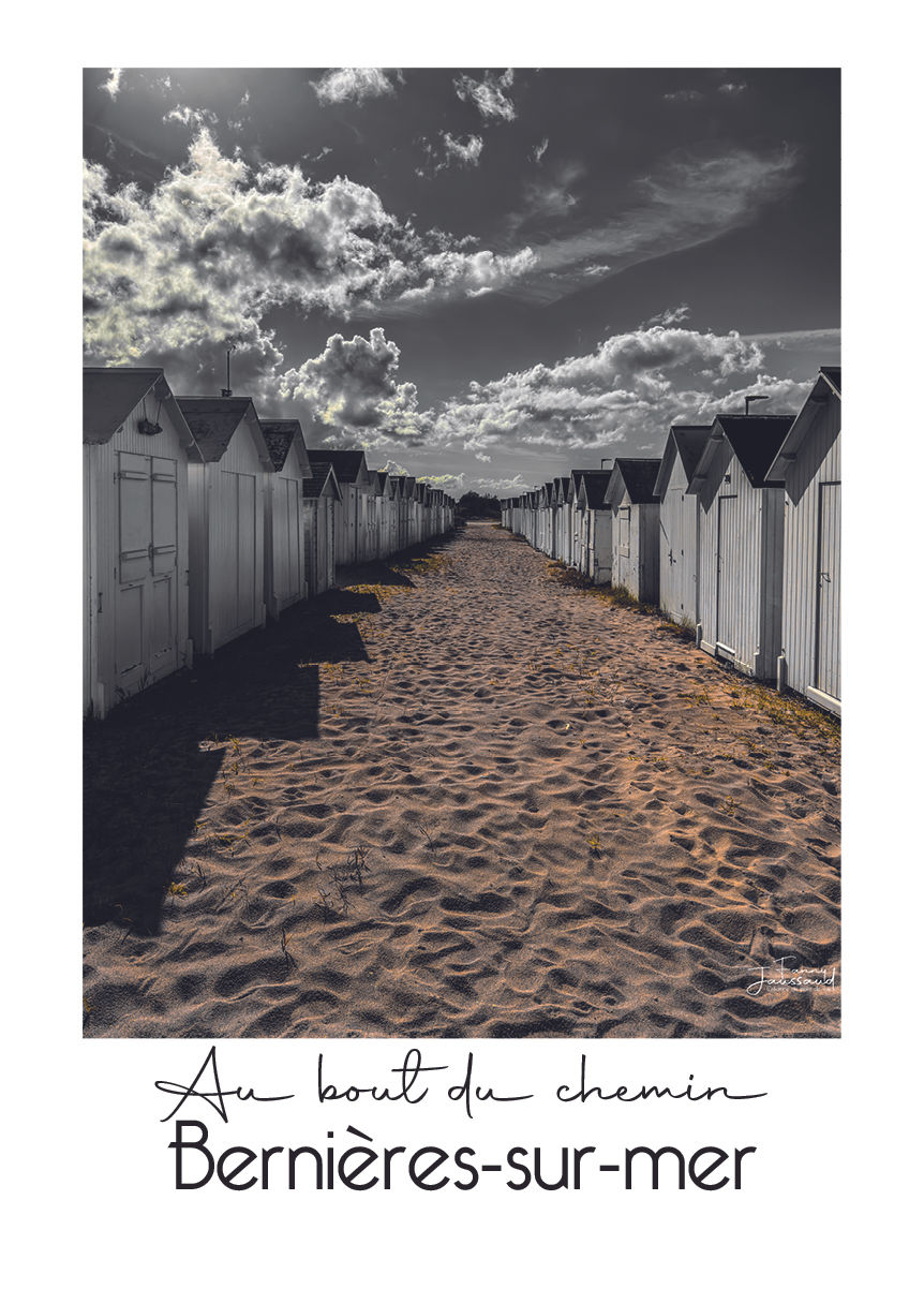 Affiche Bernières-sur-Mer / Au bout du chemin