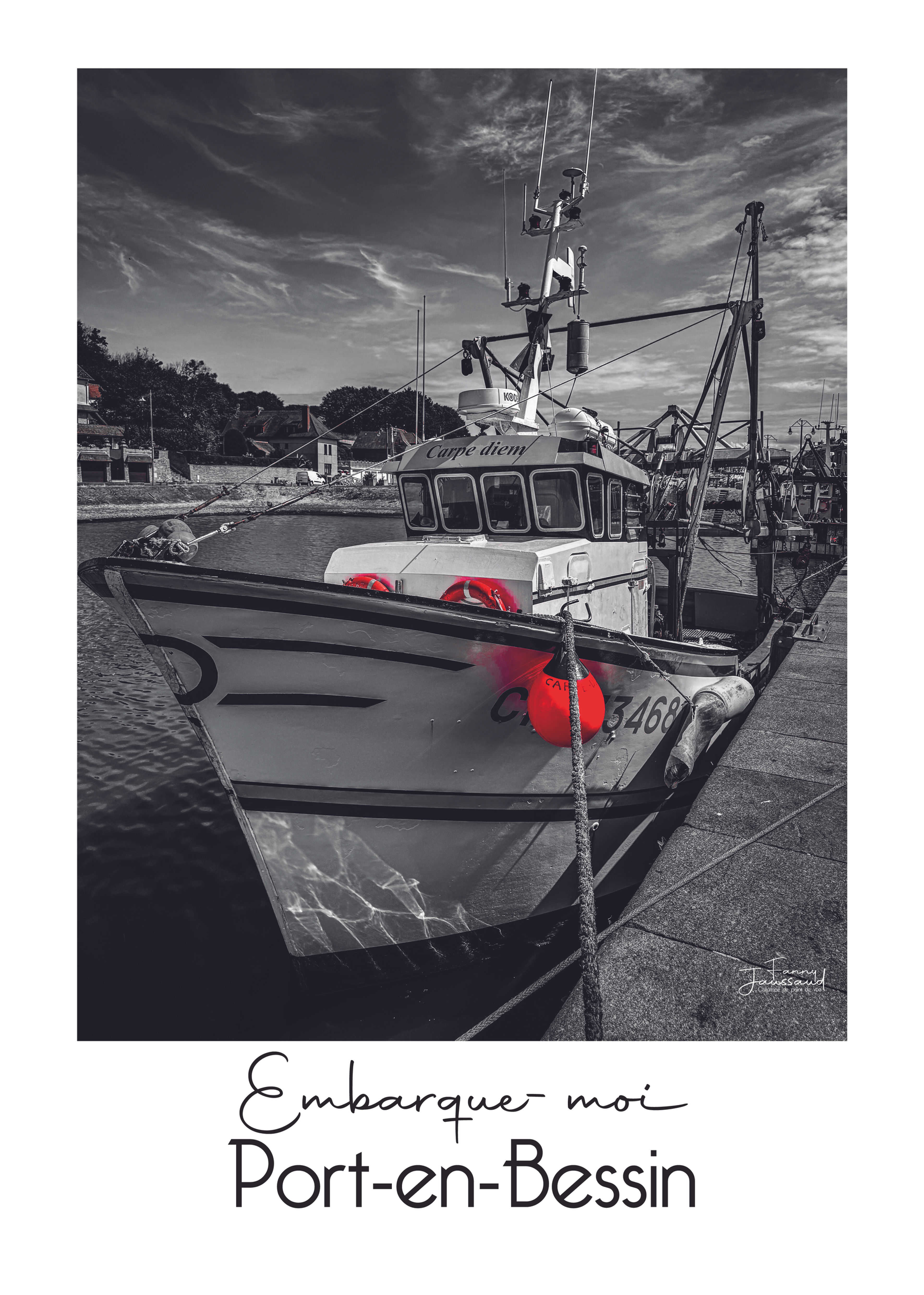 Affiche Port-en-Bessin / Embarque-moi