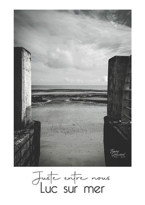 affiche Luc sur Mer, affiche normandie, affiche Calvados, jetée Luc sur Mer, vigie Luc sur mer