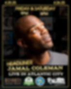 Image of flyer for Jamal Coleman events