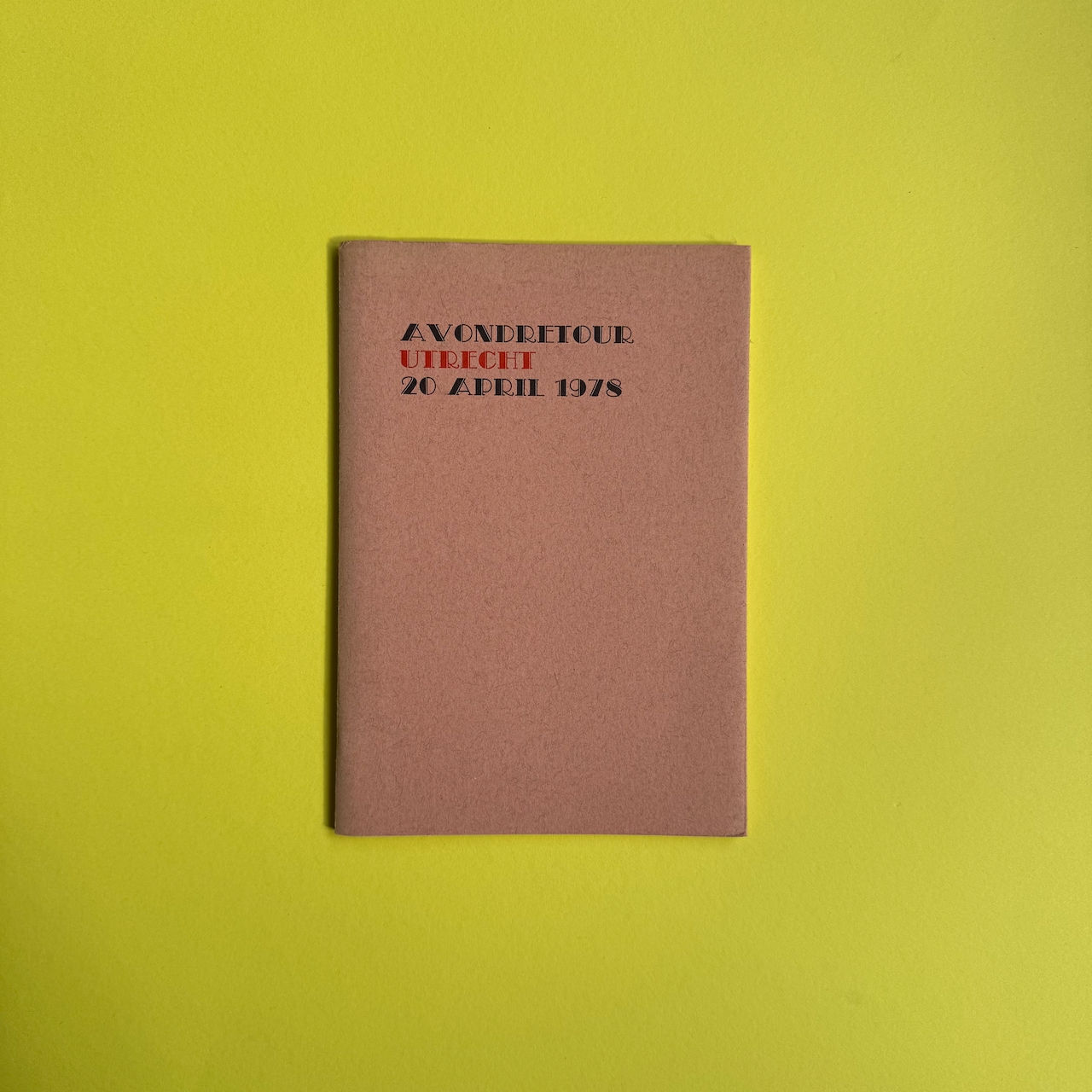 Avondretour Utrecht 20 april 1978