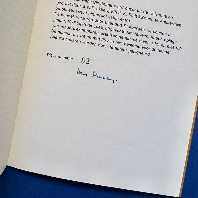 Thumbnail: Hans Sleutelaar, Gedicht