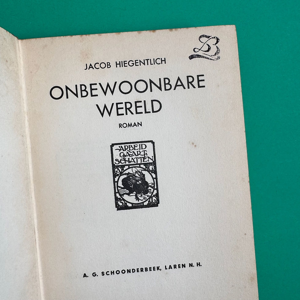 Thumbnail: Jacob Hiegentlich, Onbewoonbare wereld