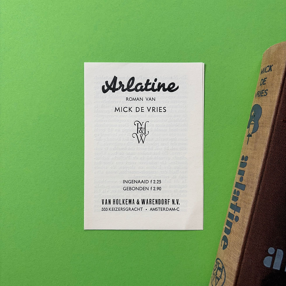 Thumbnail: Mick de Vries, Arlatine