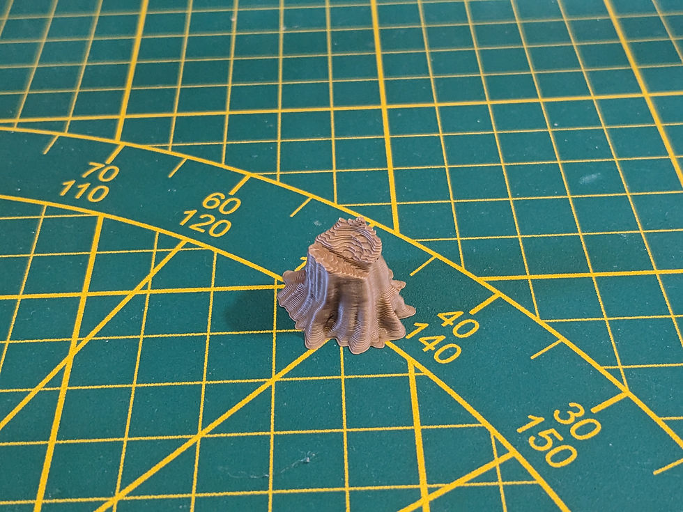 Miniature : Souches d'arbres miniatures / lot de x9 pcs / format 28mm ( 1/56 ème )